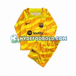 4. Valg Trøje FC Barcelona Målmand 2023-2024 L/Æ Børn(+Shorts)