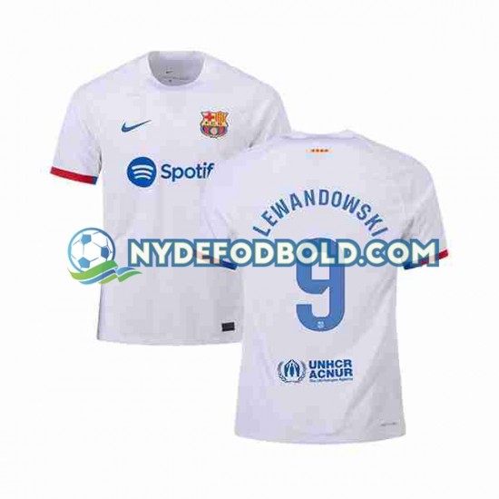 Udebane Trøje FC Barcelona LEWANDOWSKI 9 2023-2024 K/Æ Mænd