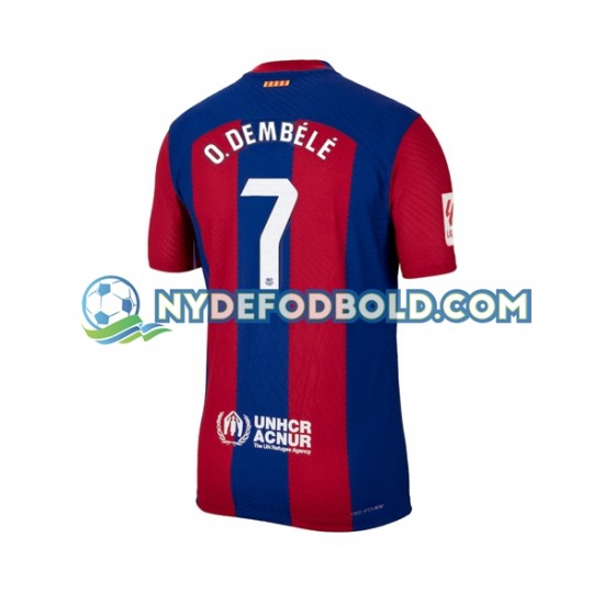Hjemmebane Trøje FC Barcelona Ousmane Dembele 7 2023-2024 K/Æ Mænd