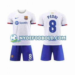 Udebane Trøje FC Barcelona Pedri 8 2023-2024 K/Æ Børn(+Shorts)