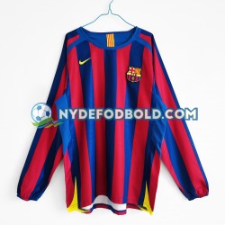 Hjemmebane Trøje FC Barcelona Retro 2005-2006 L/Æ Mænd