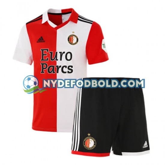 Hjemmebane Trøje Feyenoord Rotterdam 2022-2023 K/Æ Børn(+Shorts)