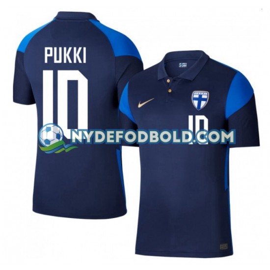 Udebane Trøje Finland Teemu Pukki 10 Euro 2020 K/Æ Mænd