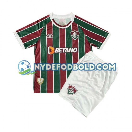 Hjemmebane Trøje Fluminense 2023-2024 K/Æ Børn(+Shorts)