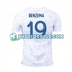 Udebane Trøje Frankrig Benzema 19 World Cup 2022 K/Æ Mænd