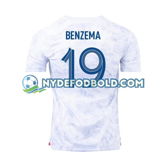 Udebane Trøje Frankrig Benzema 19 World Cup 2022 K/Æ Mænd