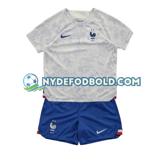 Udebane Trøje Frankrig World Cup 2022 K/Æ Børn(+Shorts)