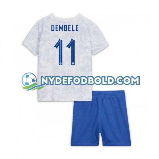 Udebane Trøje Frankrig Dembele 11 World Cup 2022 K/Æ Børn(+Shorts)
