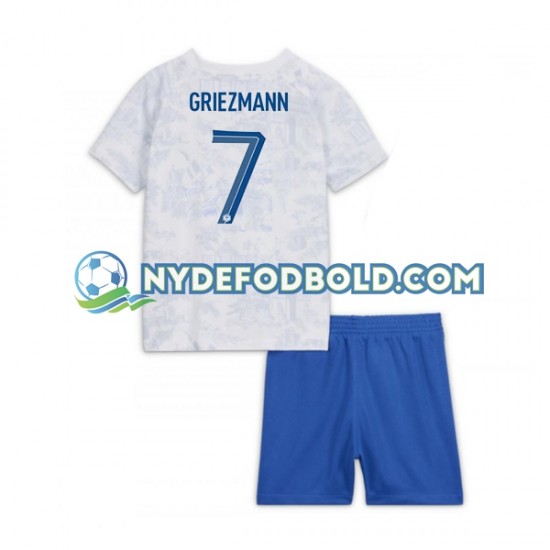 Udebane Trøje Frankrig Griezmann 7 World Cup 2022 K/Æ Børn(+Shorts)