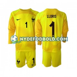 3. Valg Trøje Frankrig Målmand Hugo Lloris 1 World Cup 2022 L/Æ Børn(+Shorts)
