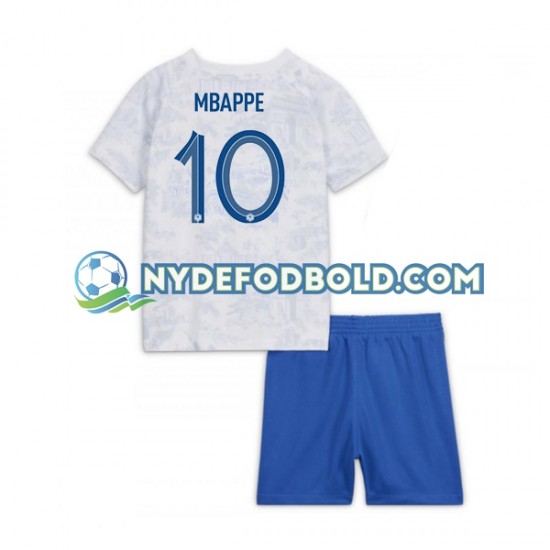 Udebane Trøje Frankrig Mbappe 10 World Cup 2022 K/Æ Børn(+Shorts)