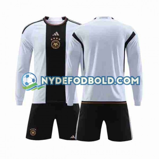 Hjemmebane Trøje Tyskland World Cup 2022 L/Æ Børn(+Shorts)