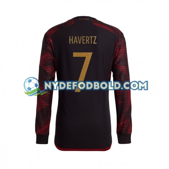 Udebane Trøje Tyskland Havertz 7 World Cup 2022 L/Æ Mænd