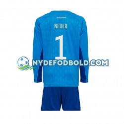 Hjemmebane Trøje Tyskland Målmand Manuel Neuer 1 World Cup 2022 L/Æ Børn(+Shorts)