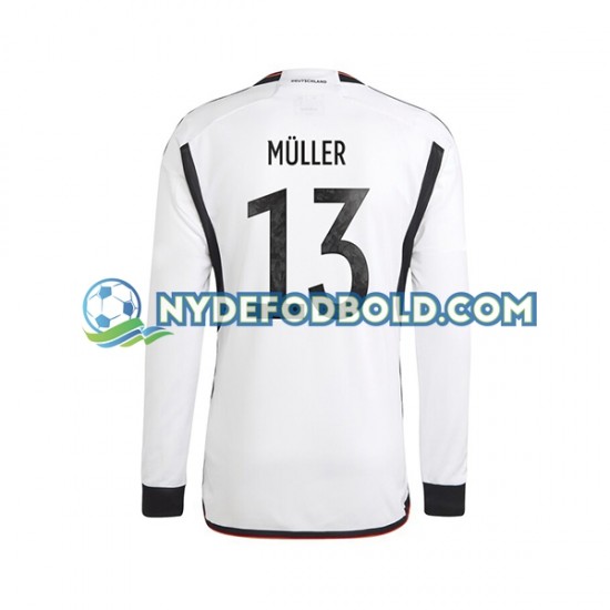 Hjemmebane Trøje Tyskland Thomas Muller 13 World Cup 2022 L/Æ Mænd