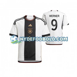 Hjemmebane Trøje Tyskland Timo Werner 9 World Cup 2022 K/Æ Mænd