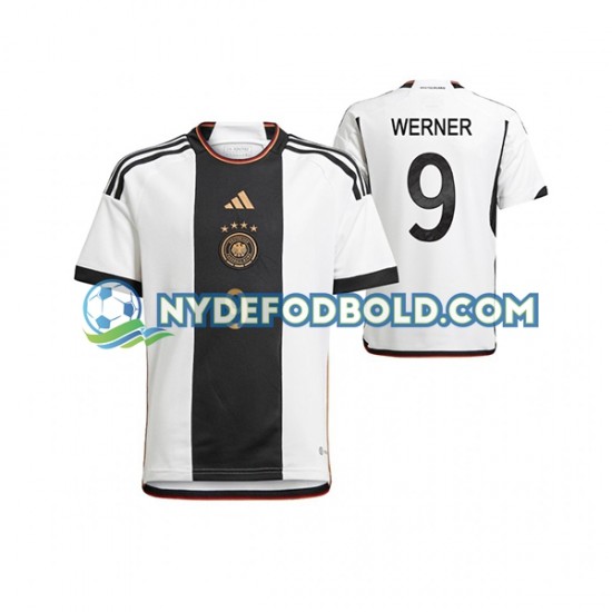 Hjemmebane Trøje Tyskland Timo Werner 9 World Cup 2022 K/Æ Mænd