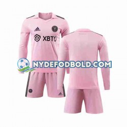 Hjemmebane Trøje Inter Miami 2023-2024 L/Æ Børn(+Shorts)