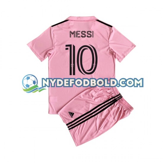 Hjemmebane Trøje Inter Miami Lionel Messi 10 2023 K/Æ Børn(+Shorts)