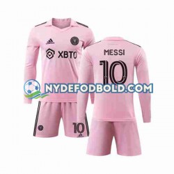 Hjemmebane Trøje Inter Miami Lionel Messi 10 2023-2024 L/Æ Børn(+Shorts)