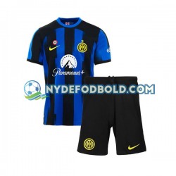 Hjemmebane Trøje Inter Milan 2023-2024 K/Æ Børn(+Shorts)