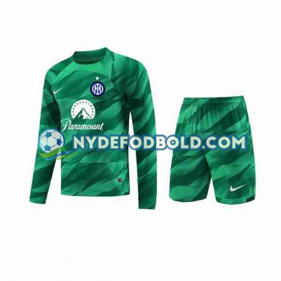 Udebane Trøje Inter Milan Målmand 2023-2024 L/Æ Børn(+Shorts)