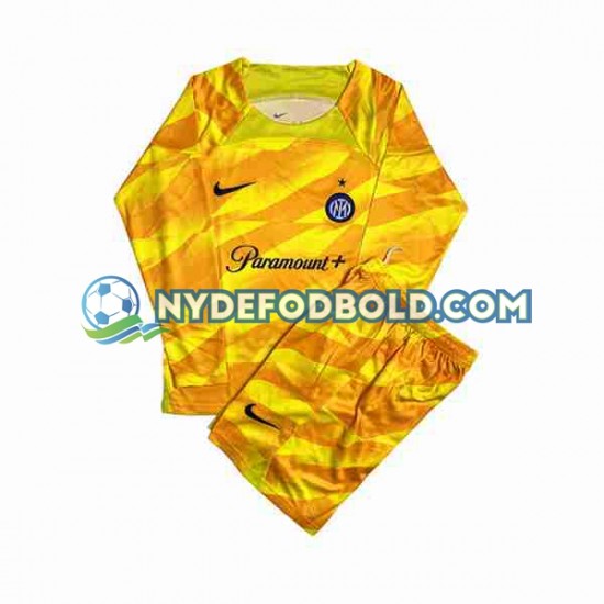 Hjemmebane Trøje Inter Milan Målmand 2023-2024 L/Æ Børn(+Shorts)