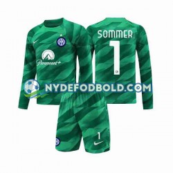 Udebane Trøje Inter Milan Målmand Sommer 1 2023-2024 L/Æ Børn(+Shorts)