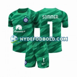 Udebane Trøje Inter Milan Målmand Sommer 1 2023-2024 K/Æ Børn(+Shorts)