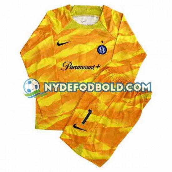 Hjemmebane Trøje Inter Milan Målmand Sommer 1 2023-2024 L/Æ Børn(+Shorts)