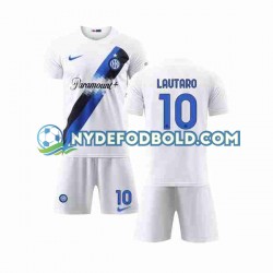 Udebane Trøje Inter Milan Lautaro Martinez 10 2023-2024 K/Æ Børn(+Shorts)