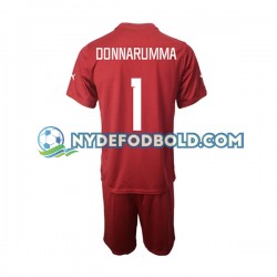 Udebane Trøje Italien Målmand Donnarumma 1 2022-2023 K/Æ Børn(+Shorts)