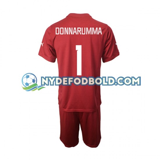 Udebane Trøje Italien Målmand Donnarumma 1 2022-2023 K/Æ Børn(+Shorts)