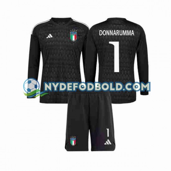 Udebane Trøje Italien Målmand Donnarumma 1 2023 L/Æ Børn(+Shorts)