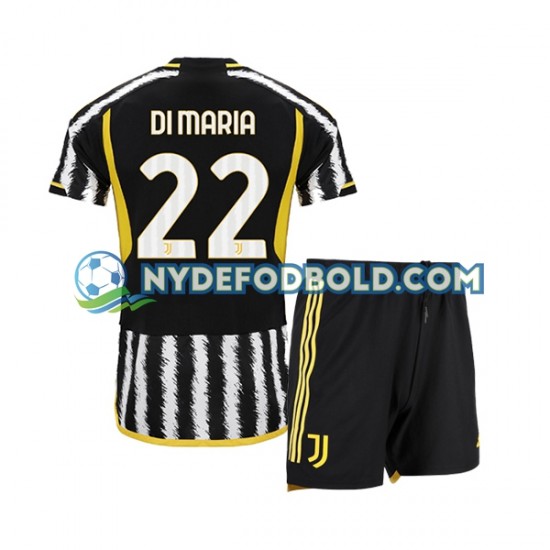 Hjemmebane Trøje Juventus Angel Di Maria 22 2023-2024 K/Æ Børn(+Shorts)