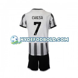 Hjemmebane Trøje Juventus Chiesa 7 2022-2023 K/Æ Børn(+Shorts)