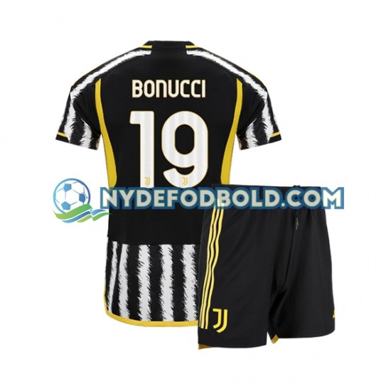 Hjemmebane Trøje Juventus Leonardo Bonucci 19 2023-2024 K/Æ Børn(+Shorts)