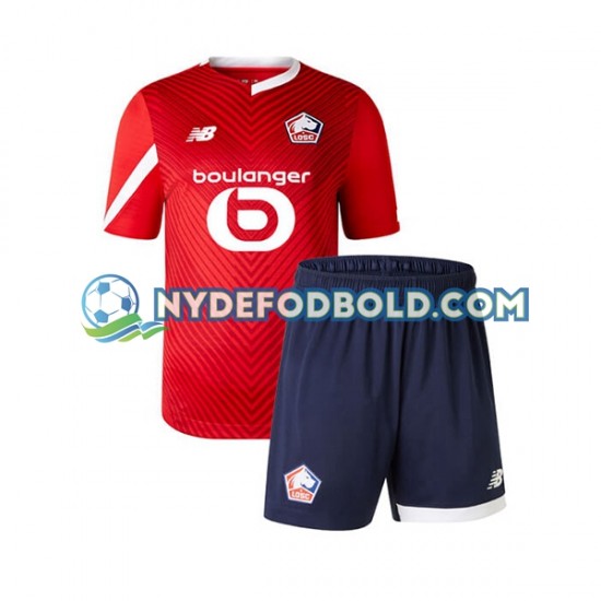Hjemmebane Trøje LOSC Lille 2023-2024 K/Æ Børn(+Shorts)