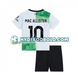 Udebane Trøje Liverpool Alexis Mac Allister 10 2023-2024 K/Æ Børn(+Shorts)