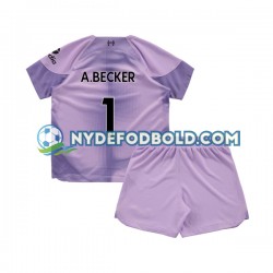 Hjemmebane Trøje Liverpool Målmand Alisson Becker 1 2022-2023 K/Æ Børn(+Shorts)