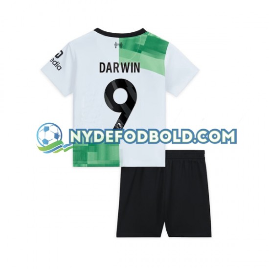 Udebane Trøje Liverpool Darwin Nunez 9 2023-2024 K/Æ Børn(+Shorts)