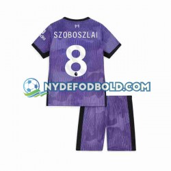 3. Valg Trøje Liverpool Dominik Szoboszlai 8 2023 K/Æ Børn(+Shorts)