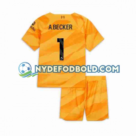 3. Valg Trøje Liverpool Målmand A Becker 1 2023-2024 K/Æ Børn(+Shorts)