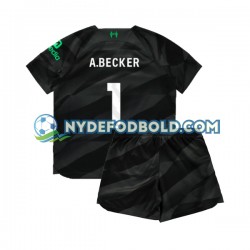 Udebane Trøje Liverpool Målmand A.Becker 1 2023-2024 K/Æ Børn(+Shorts)