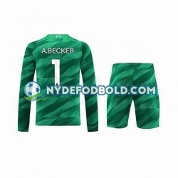 Hjemmebane Trøje Liverpool Målmand A.Becker 1 2023-2024 L/Æ Børn(+Shorts)