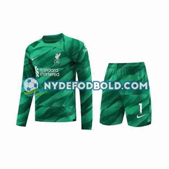 Hjemmebane Trøje Liverpool Målmand A.Becker 1 2023-2024 L/Æ Børn(+Shorts)