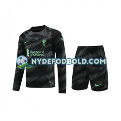Udebane Trøje Liverpool Målmand 2023-2024 L/Æ Børn(+Shorts)