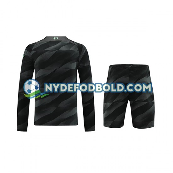 Udebane Trøje Liverpool Målmand 2023-2024 L/Æ Børn(+Shorts)