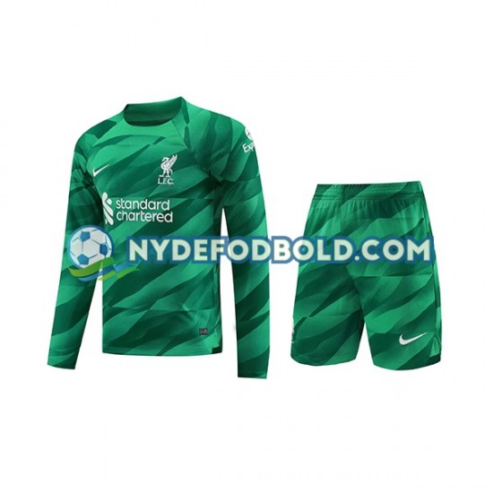 Hjemmebane Trøje Liverpool Målmand 2023-2024 L/Æ Børn(+Shorts)