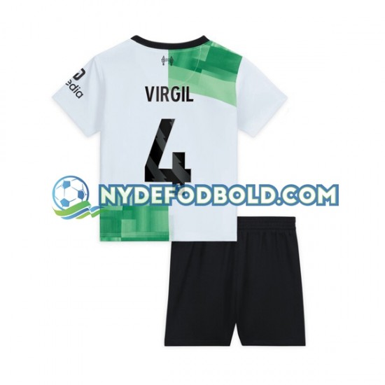 Udebane Trøje Liverpool Virgil van Dijk 4 2023-2024 K/Æ Børn(+Shorts)